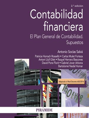 cover image of Contabilidad financiera